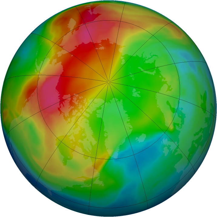 Arctic ozone map for 26 January 2008